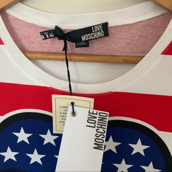 Love Moschino Love In The USA T-shirt
